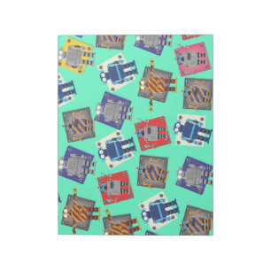 Bloco De Notas Desenhos animados mecânicos do robô