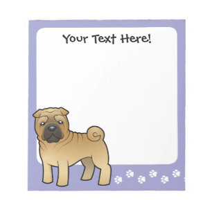 Bloco De Notas Desenhos animados Shar Pei