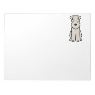 Bloco De Notas Desenhos animados Wheaten brandamente revestidos