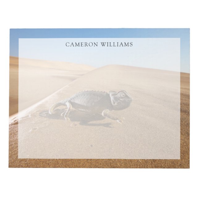 Bloco De Notas Desertos | Camaleão Namaqua no Deserto (Frente)