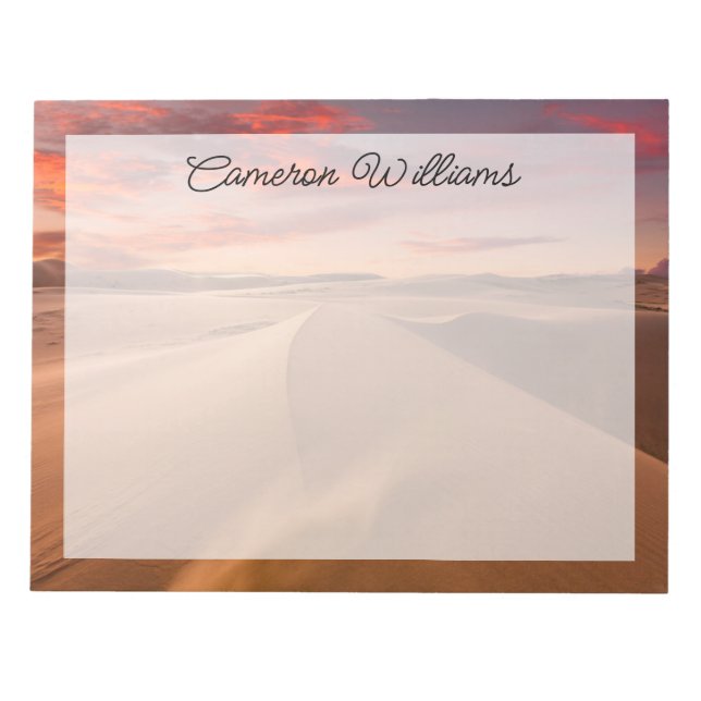 Bloco De Notas Desertos | Desert Emirados Árabes Unidos (Frente)