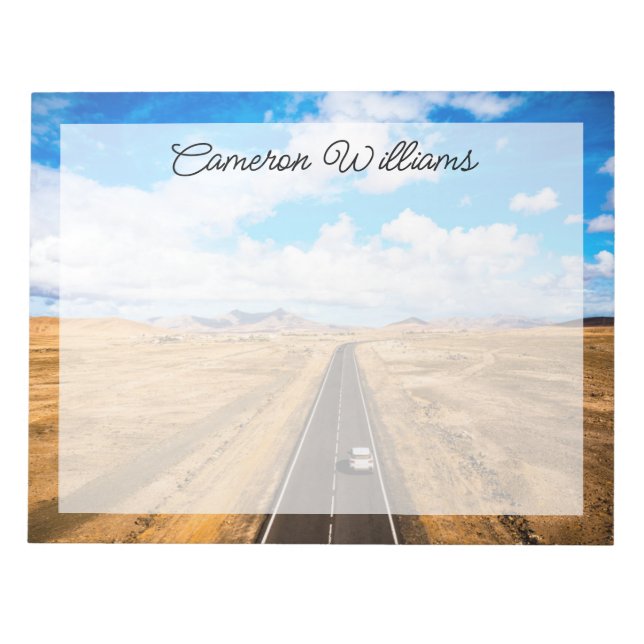 Bloco De Notas Desertos | Ilhas Canárias, Espanha (Frente)