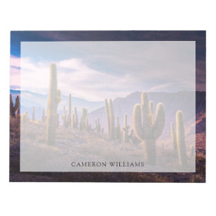 Bloco De Notas Desertos   Paisagem Cactus Argentina