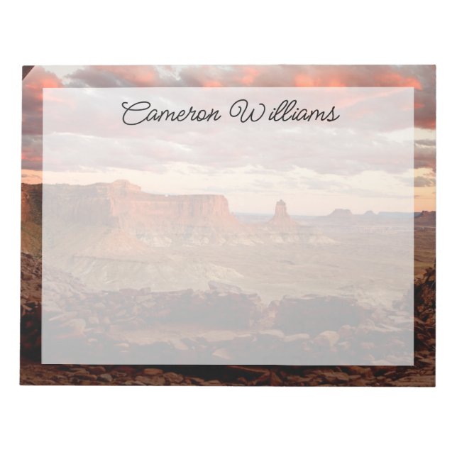 Bloco De Notas Desertos | Parque Nacional Canyonlands Utah (Frente)