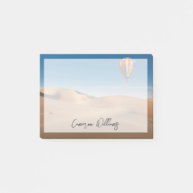 Bloco De Notas Desertos | Sand Dunes no Deserto de Dubai (Frente)