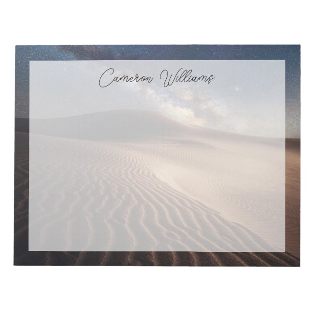 Bloco De Notas Deserts | Ordos City Mongolia China (Frente)