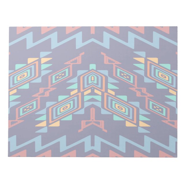 Bloco De Notas Design abstrato de formas distorcidas (Frente)