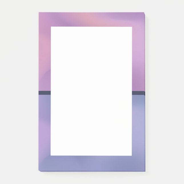 Bloco De Notas Design abstrato roxo e rosado moderno (Frente)