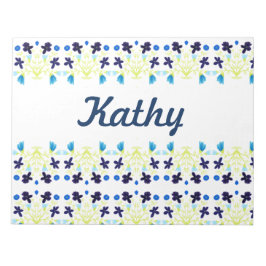 Bloco De Notas Design azul