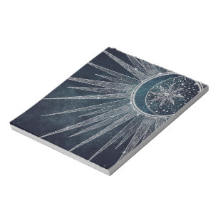 Bloco De Notas Design azul de Mandala