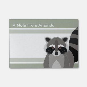 Bloco De Notas Design bonito do patife do guaxinim para o amante