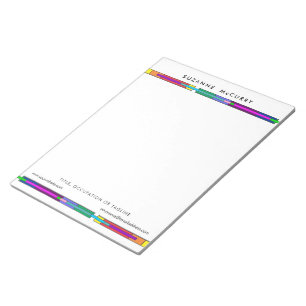 Bloco De Notas Design colorido do vitral