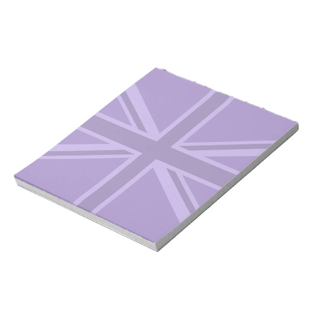 Bloco De Notas Design da bandeira Roxo Union (Invertido)