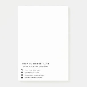 Bloco De Notas Design da sua própria empresa Notas do Modelo® Pos