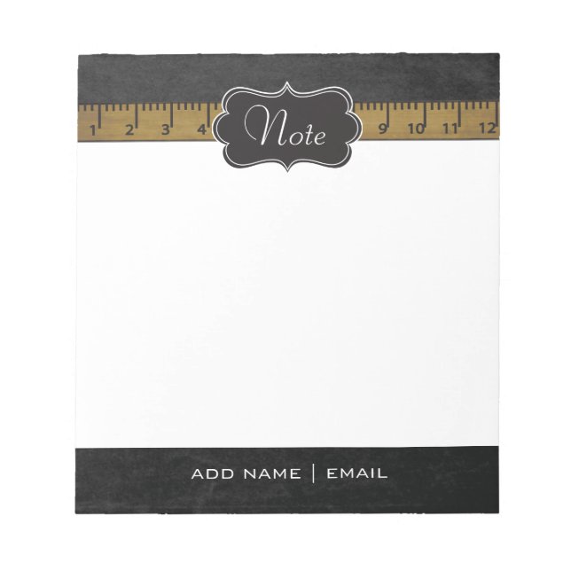 Bloco De Notas Design da Vintage School (Frente)