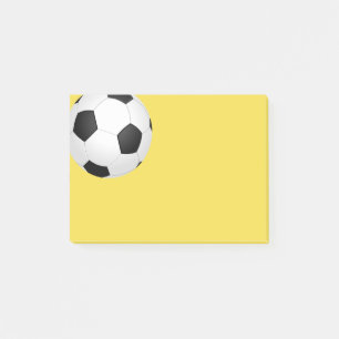 Bloco De Notas design de bola de futebol posta-a de amarelo