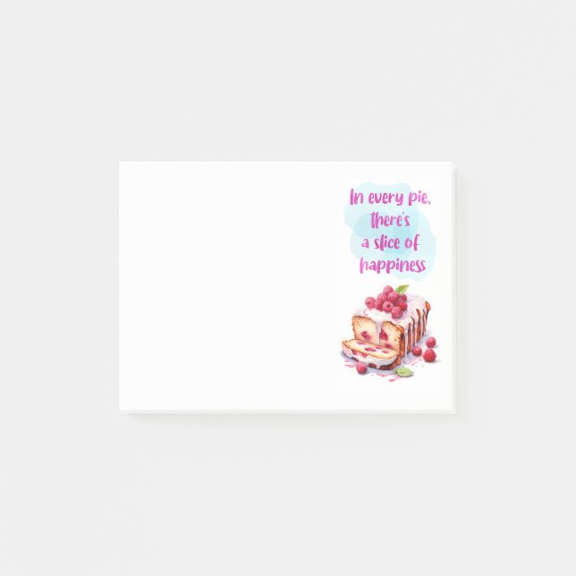Bloco De Notas design de bolo doce (Frente)