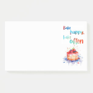 Bloco De Notas design de bolo doce