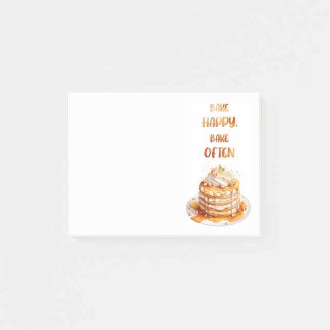 Bloco De Notas design de bolo doce (Frente)