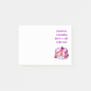 Bloco De Notas design de bolo doce