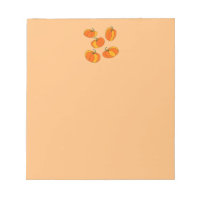 Design de Cabeçalho de Abóbora no Pad de Nota Lara