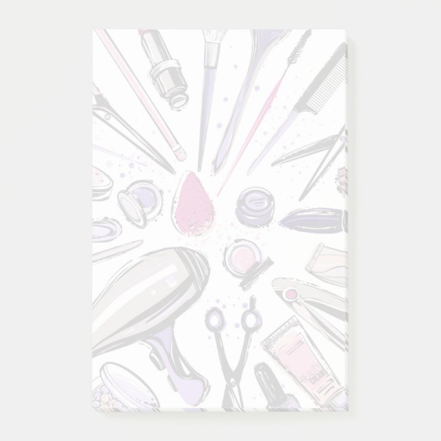 Bloco De Notas Design de Círculo de Makeup (Frente)