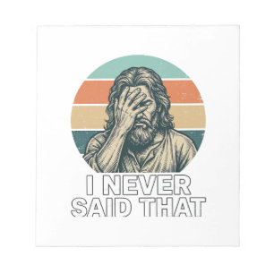 Bloco De Notas Design de Citação de Engravamento Vintage Facepalm