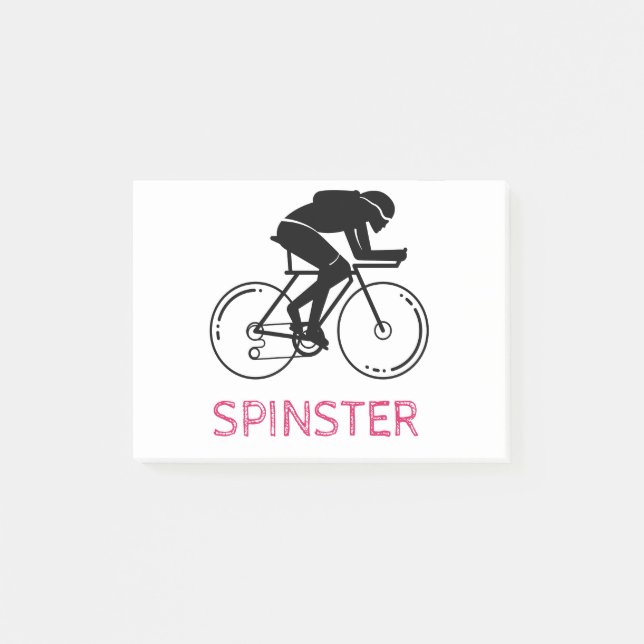 Bloco De Notas Design de diversão do Spinster (Frente)