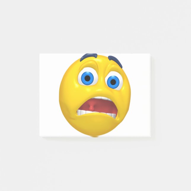 Bloco De Notas Design de Emoji Chocado (Frente)