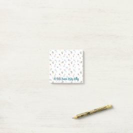 Bloco De Notas Design de flor selvagem pintada à mão