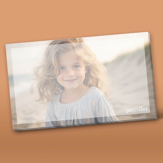 Bloco De Notas Design de Fotografias do cheio com Nome Personaliz (Custom Post-it Notepad)