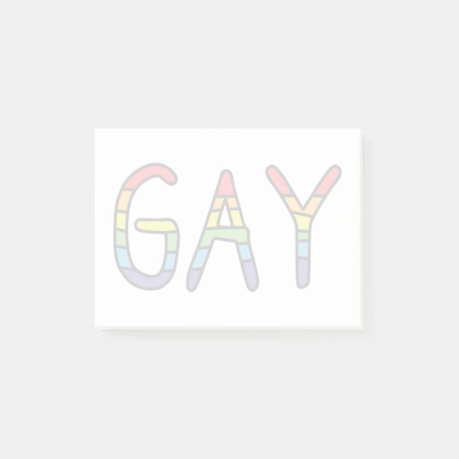 Bloco De Notas Design de Gay (Frente)