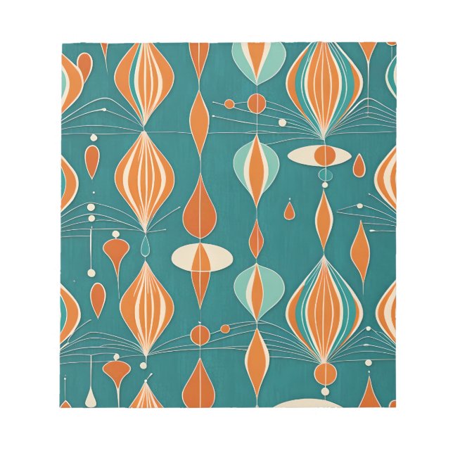 Bloco De Notas Design de Gotas Atômicas Mínimas (Frente)