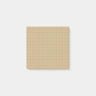 Bloco De Notas Design de Grade Neutral do Padrão Verificado por b