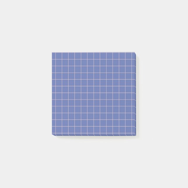 Bloco De Notas Design de Grelha Negra de Padrão Verificado com Az (Frente)