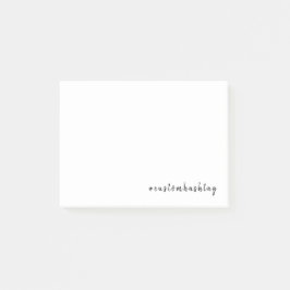 Bloco De Notas Design de Hashtag Personalizado Minimalista Modern