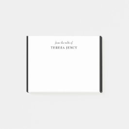 Bloco De Notas Design de Mesa Preto e Branco Clássico Elegante