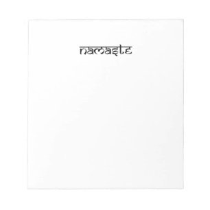 Bloco De Notas Design de Namaste no estilo sânscrito
