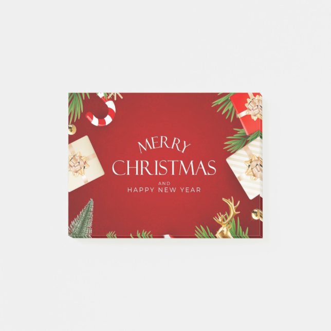 Bloco De Notas Design de Natal e Ano Novo (Frente)