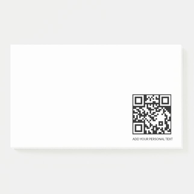 Bloco De Notas Design de Nota de Texto Personalizado QR Branco Mi (Frente)
