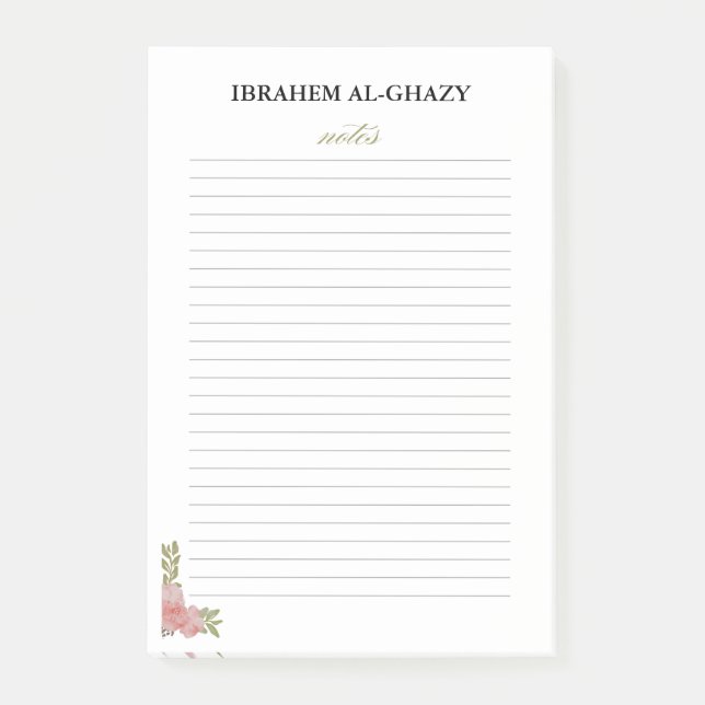 Bloco De Notas Design de Notas de Posto profissional personalizad (Frente)