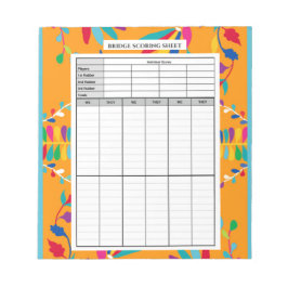 Bloco De Notas Design de Otomi Mexicano - Pad de Pontuação da Pon