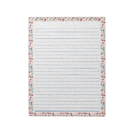 Bloco De Notas design de Padrão Floral Colorido do Notepad de 40