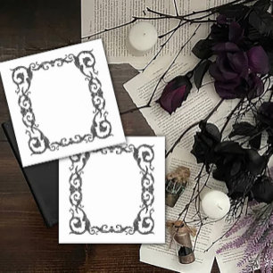 Bloco De Notas Design de Período Ornamentado em Moldura
