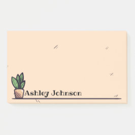 Bloco De Notas Design de Planta Personalizada Simples