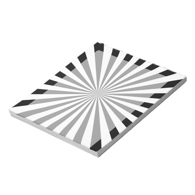 Bloco De Notas Design de roda de rotura óptica moderna (Invertido)