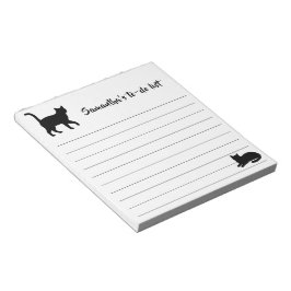 Bloco De Notas Design de Silhuetas de Animais Fofos - Gatos 1
