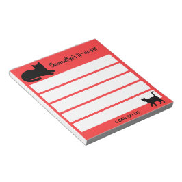 Bloco De Notas Design de Silhuetas de Animais Fofos - Gatos 1