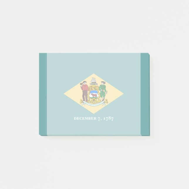 Bloco De Notas Design de Sinalizador do Estado Delaware (Frente)