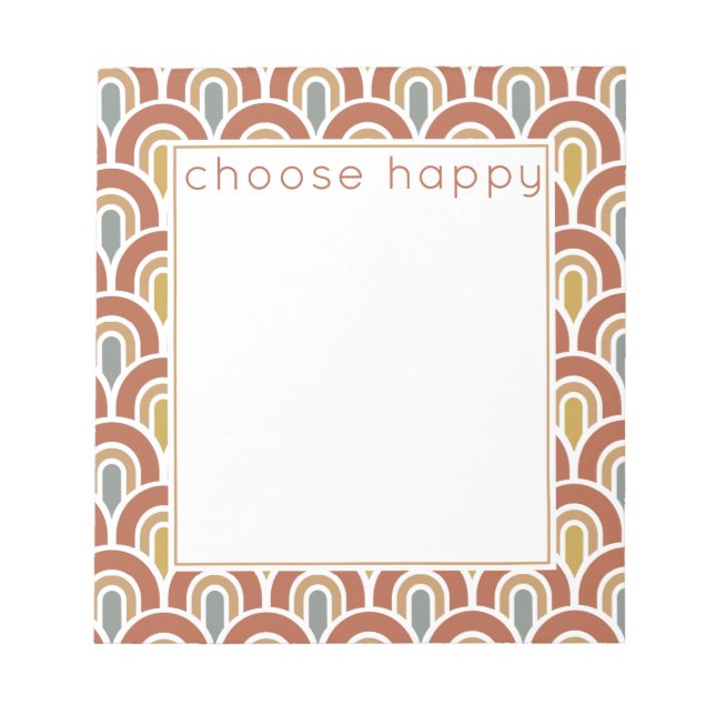 Bloco de notas design do arco-íris moderno (Frente)